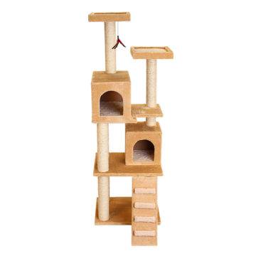 Kitty Super Play Center with Ramp – Beige