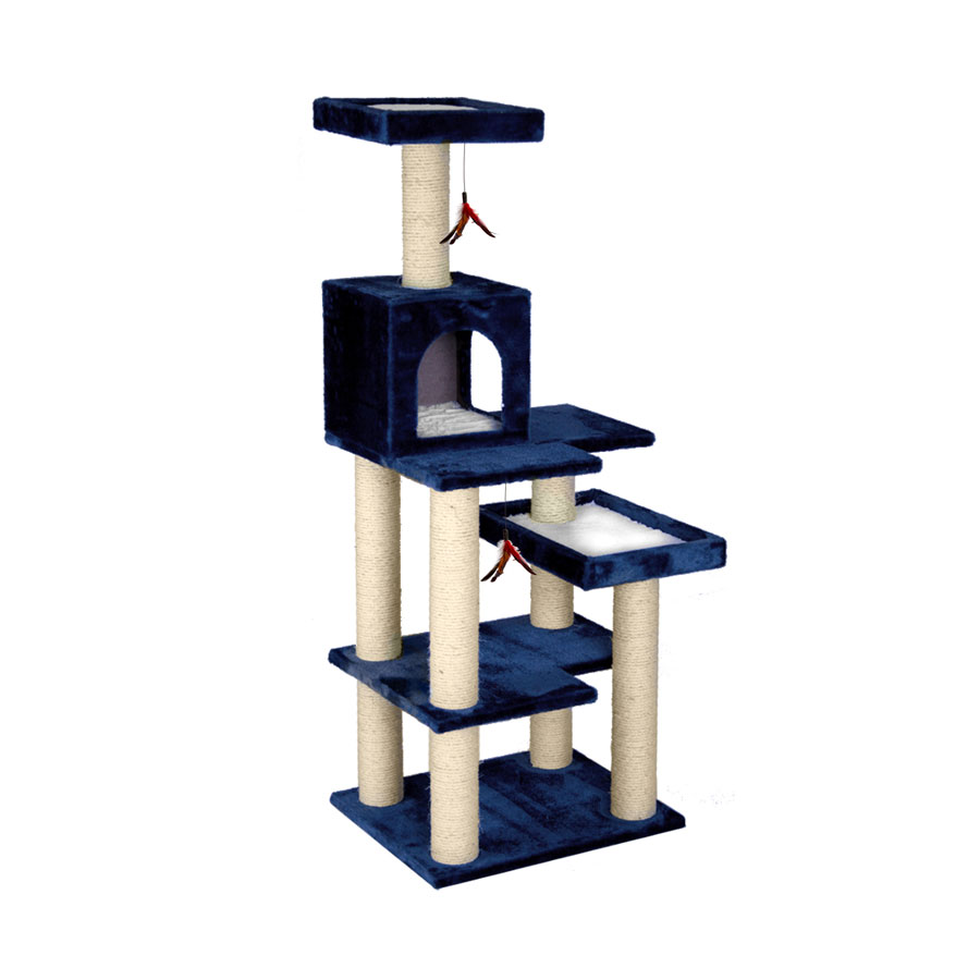 Multi-Level Kitty Playground – Blue | North American Pet Products